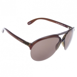 Pre Owned Tom Ford Brown Ian Woman Aviators
