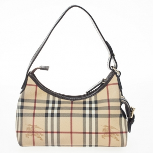Pre Owned Burberry Small Haymarket Hobo