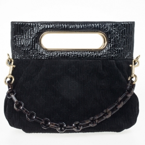Pre Owned Louis Vuitton Limited Edition Monogram Patent Motard After Dark Clutch