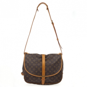Pre Owned Louis Vuitton Monogram Saumur 35 Messenger
