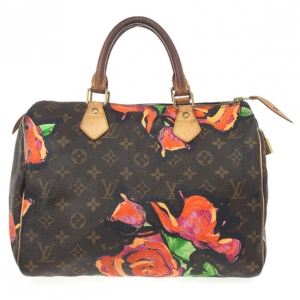 Pre Owned Louis Vuitton Limited Edition Stephen Sprouse Roses Speedy 30