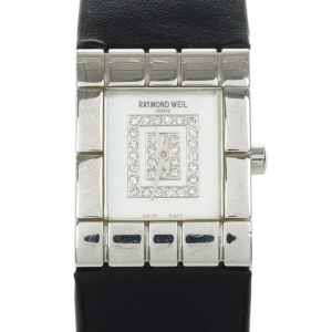 Pre Owned Raymond Weil Tema Stainless Steel Quartz Womens Wristwatch 20 MM
