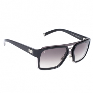 Pre Owned Louis Vuitton Black Enigme GM Men Sunglasses