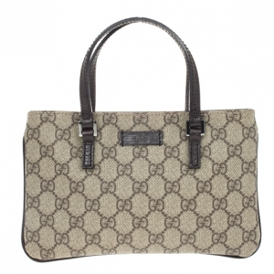 Pre Owned Gucci Brown Monogram Pochette