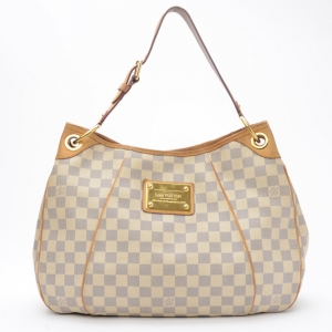 Pre Owned Louis Vuitton Damier Azur Galliera PM Shoulder Handbag MM