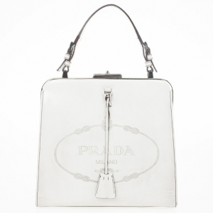 Pre Owned Prada Quarzo Spazzolato Print Show Bag