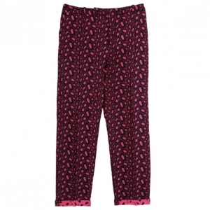Pre Owned Kenzo Leopard Jacquard Skinny Pants XL