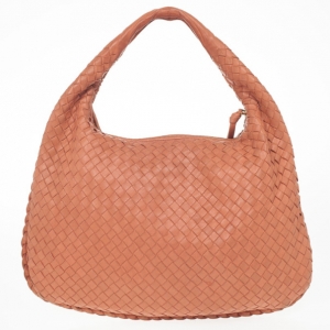 Pre Owned Bottega Veneta Pink Intrecciato Hobo