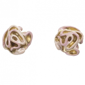 Pre Owned Christian Dior Diorose Stud Earrings