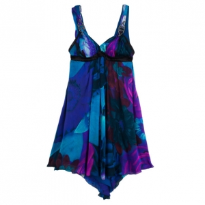 Pre Owned Roberto Cavalli Silk Chiffon Baby Doll Dress S