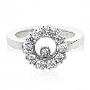 Pre Owned Chopard Diamond Ring Size 50