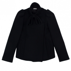 Pre Owned Miu Miu Black Wool Jacket S