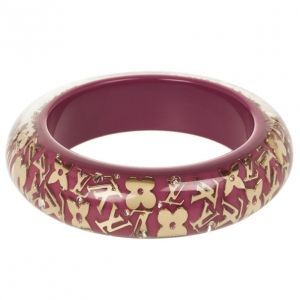 Pre Owned Louis Vuitton Inclusion Purple Bracelet 22 CM