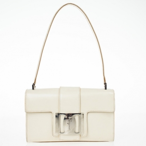 Pre Owned Salvatore Ferragamo Flap Buckle Shoulder Bag