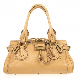 Pre Owned Chloe Large Tan Paddington Satchel