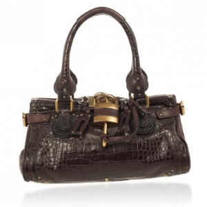 Pre Owned Chloe Croc Paddington Satchel