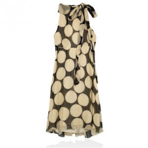 Pre Owned Diane Von Furstenberg Charade Polka Dot Dress S