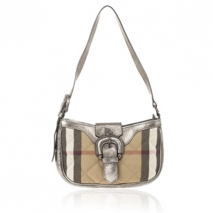 Pre Owned Burberry Quilted House Check Sophie Small Shoulder Bag