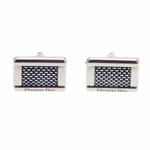 Pre Owned Dior Silver Cufflinks