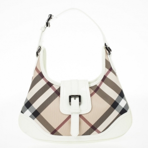 Pre Owned Burberry Nova Check Mini 'Brooke' Hobo Handbag