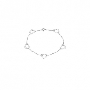 Pre Owned Tiffany & Co. Elsa Peretti Open Heart Silver Bracelet