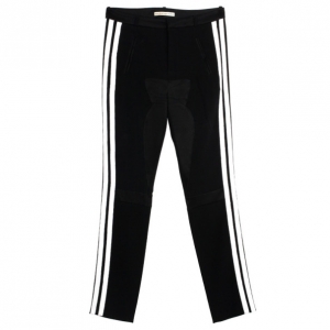 Pre Owned Balenciaga Black &amp; White Stretch Pants XS