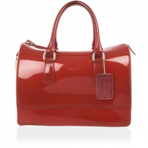 Pre Owned Furla Red Candy Satchel