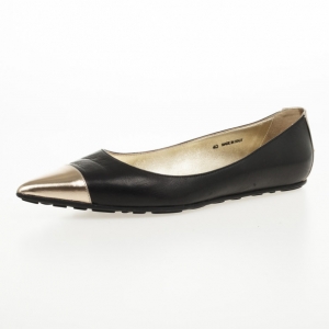 Pre Owned Jimmy Choo Black Pointed Toe Wendy Ballet Flats Size 40