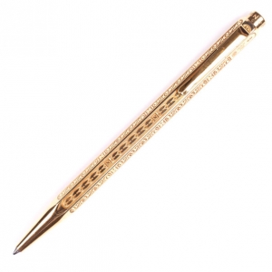 Pre Owned Caran d'Ache 18 K Yellow Gold Ballpoint Pen