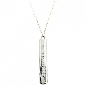 Pre Owned Tiffany & Co. 1837™ Bar Pendant 20'' Silver Chain