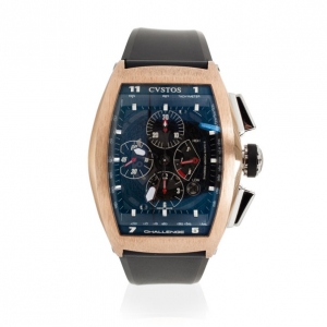 Pre Owned CVSTOS 18 K Rose Gold Challenge Mens Wristwatch 40 MM