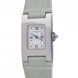 Pre Owned Chaumet Green SS Classic Womens Wristwatch 20 MM
