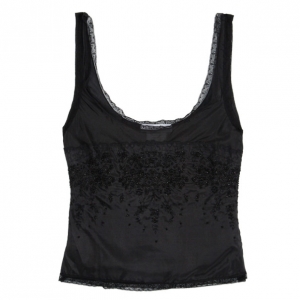 Pre Owned Dior Black Lace Camisole M