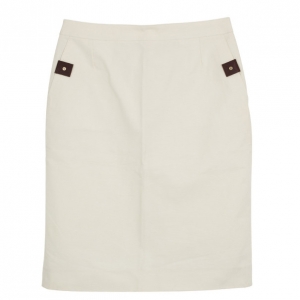 Pre Owned Celine Beige A-line Skirt M