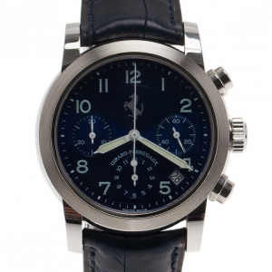 مملوكة مسبقًا ساعة يد رجالي جيرارد بيرغو فيراري SS زرقاء بجهاز توقيت 40 MM