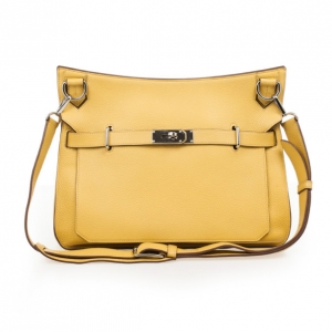 Pre Owned Hermes Yellow Togo Leather Jypsiere 37 CM