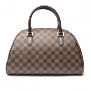 Pre Owned Louis Vuitton Damier Ebene Canvas Duomo Boston Bag