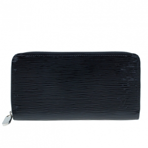 Pre Owned Louis Vuitton Black Epi Leather Zippy Continental Wallet