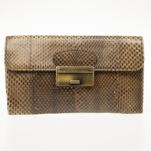 Pre Owned Dolce and Gabbana Python Wallet 