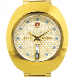 Pre Owned Rado Diastar Gold Plated SS Gold Mens Wristwatch