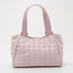 Pre Owned Chanel Nylon CC Logo Travel Line Tote