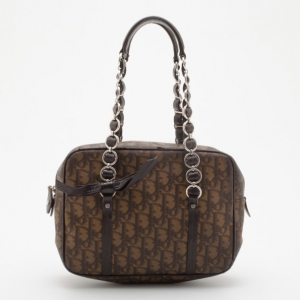 Pre Owned Dior Brown Romantique Satchel