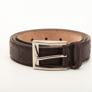 Pre Owned Gucci GG Guccissima Belt 107 CM