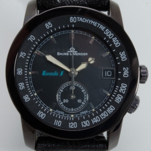 Pre Owned Baume & Mercier Formula S All Black Men's Wristwatch