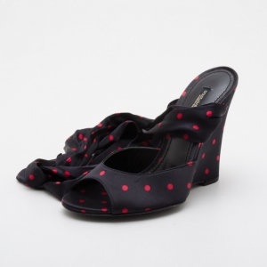Pre Owned Dolce and Gabbana Polka Dot Wedges Size 36