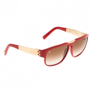 Pre Owned Louis Vuitton Red Attirance Sunglasses