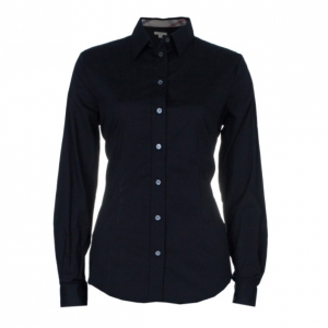 Pre Owned Burberry Black Contrast Cuff Shirt M