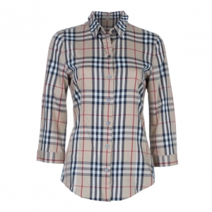 Pre Owned Burberry Novacheck Button Down Shirt XS