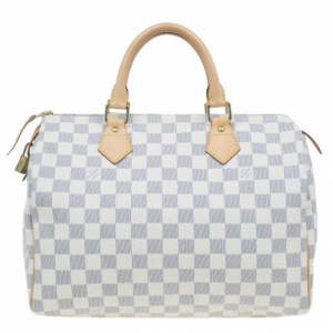 Pre Owned Louis Vuitton Damier Azur Canvas Speedy 30