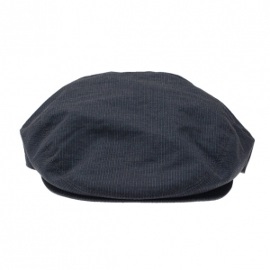 Pre Owned Dolce and Gabbana Grey Striped Cap Size 58